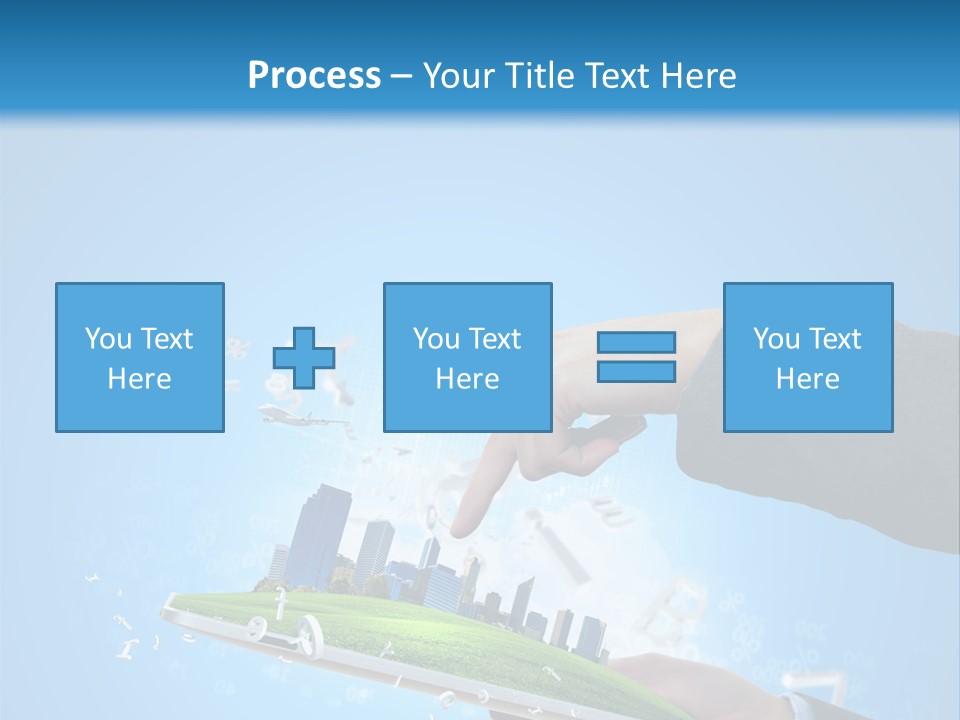 Chip Connection Cyberspace PowerPoint Template