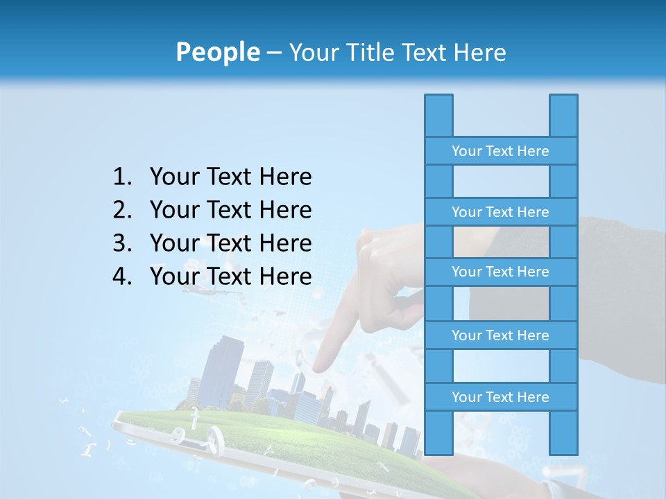 Chip Connection Cyberspace PowerPoint Template