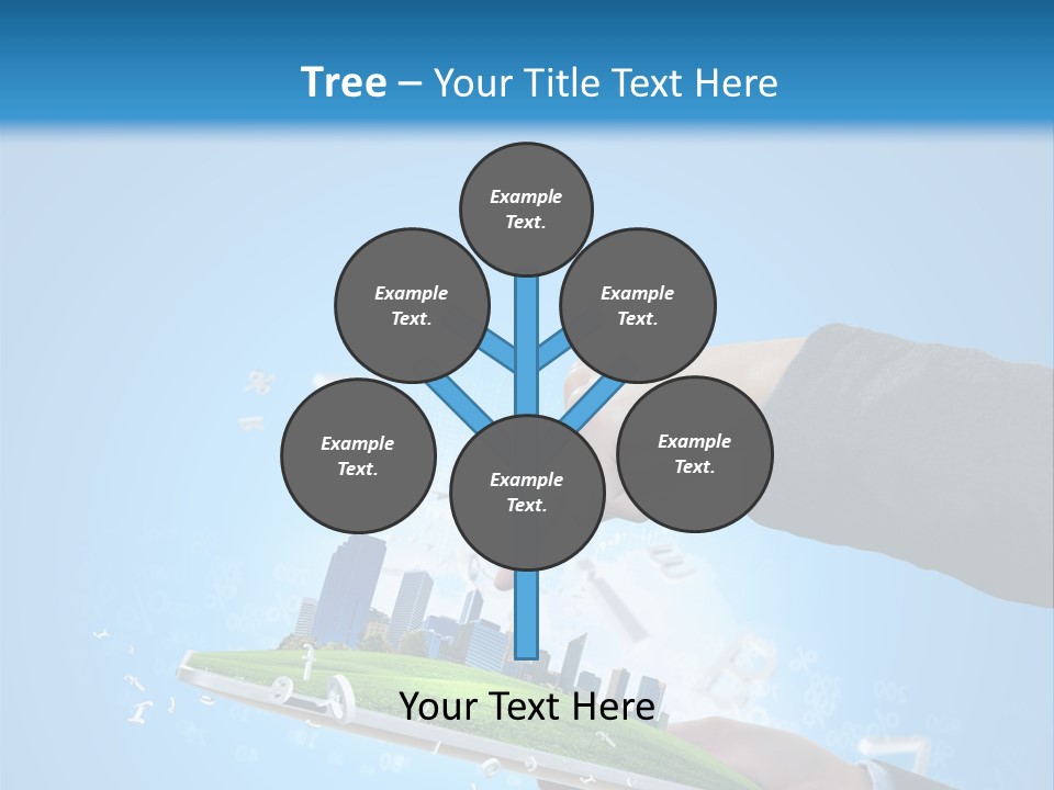 Chip Connection Cyberspace PowerPoint Template