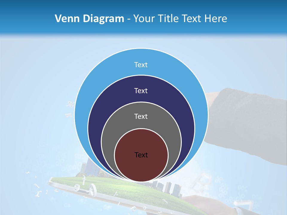 Chip Connection Cyberspace PowerPoint Template