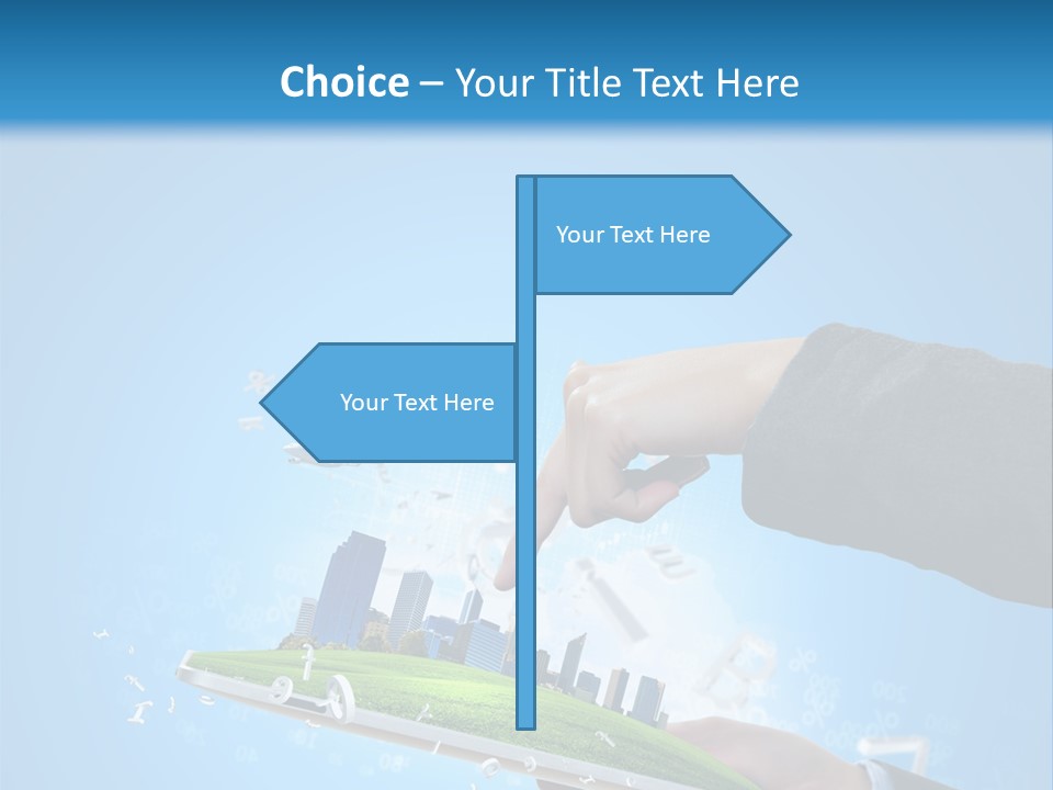 Chip Connection Cyberspace PowerPoint Template