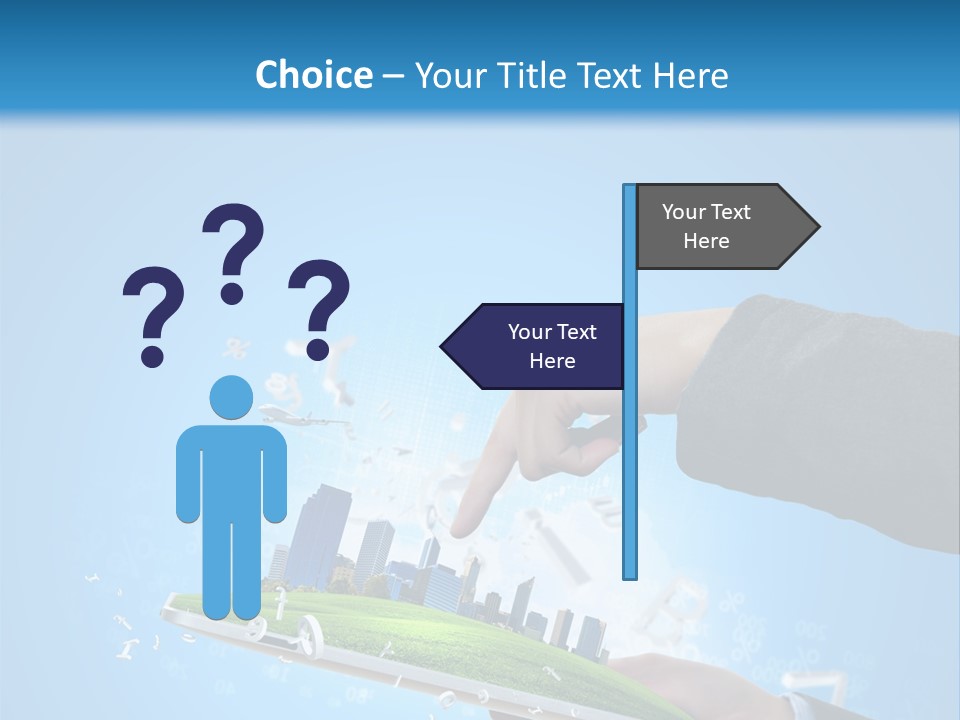 Chip Connection Cyberspace PowerPoint Template