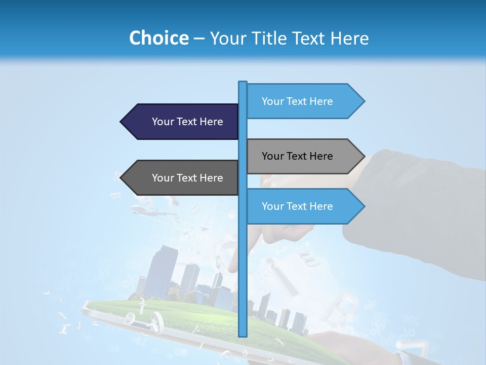 Chip Connection Cyberspace PowerPoint Template