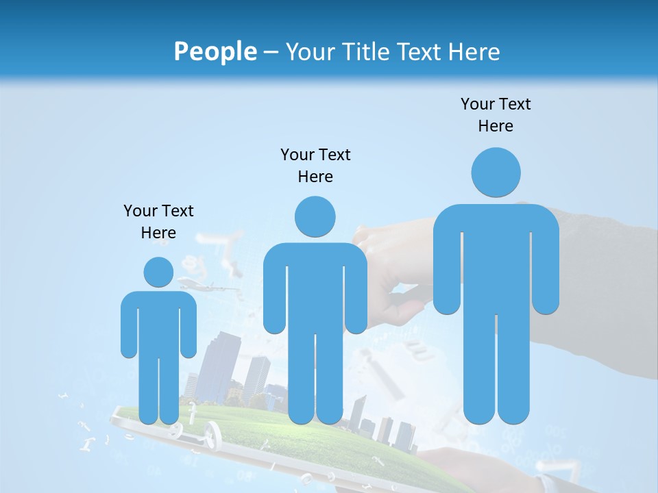 Chip Connection Cyberspace PowerPoint Template