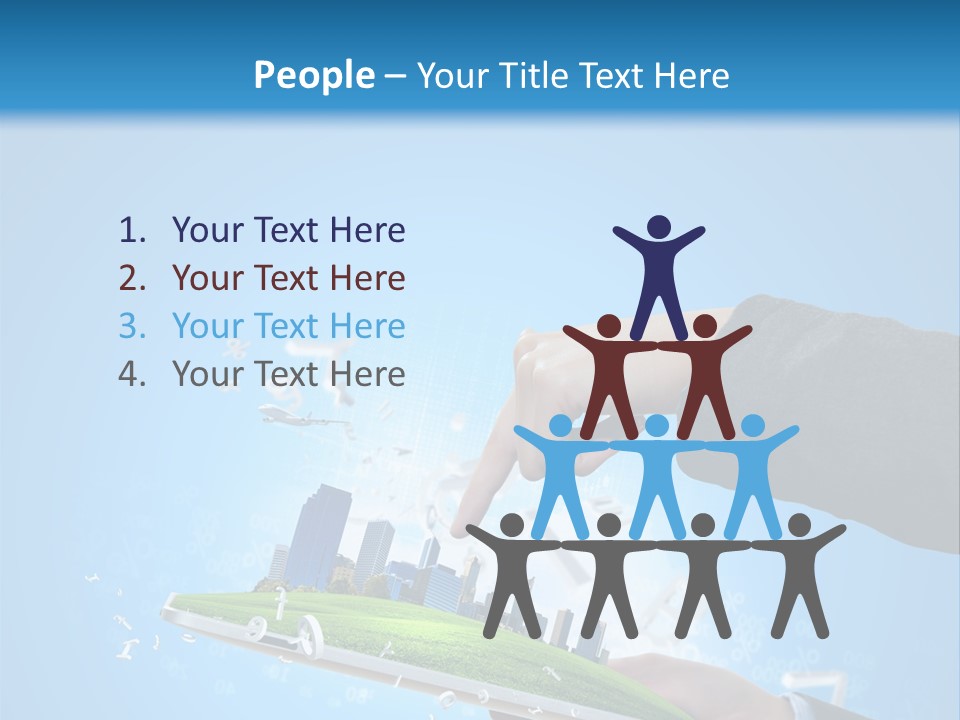 Chip Connection Cyberspace PowerPoint Template