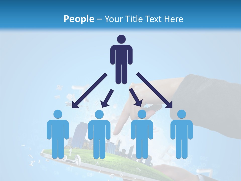 Chip Connection Cyberspace PowerPoint Template