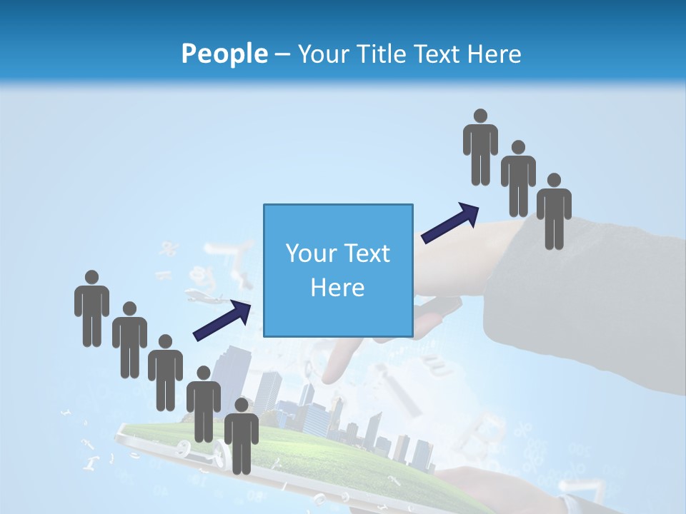 Chip Connection Cyberspace PowerPoint Template