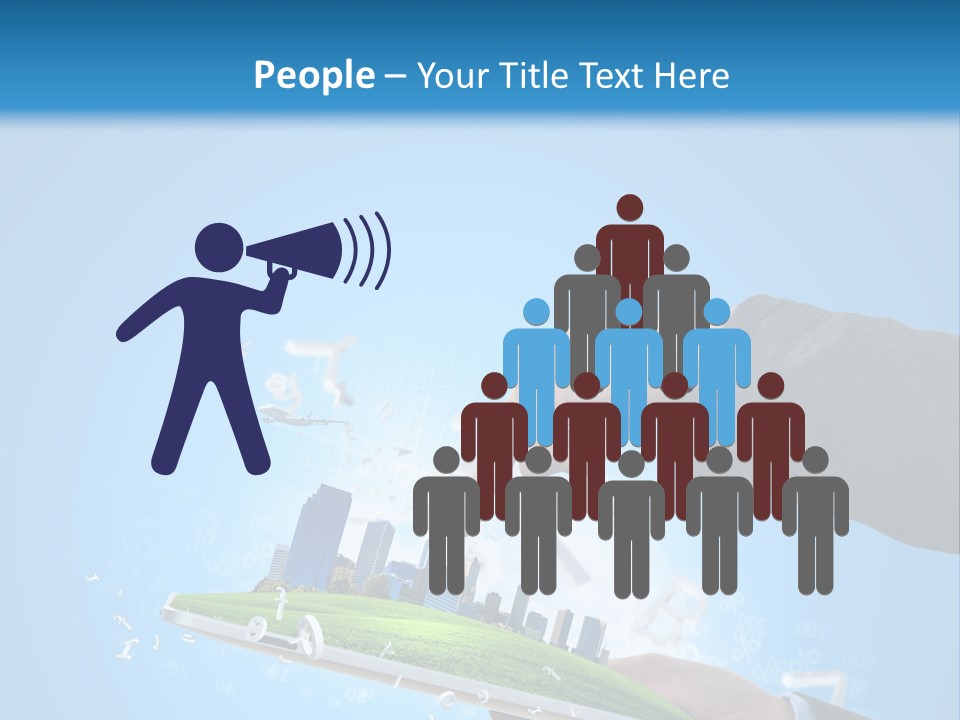 Chip Connection Cyberspace PowerPoint Template