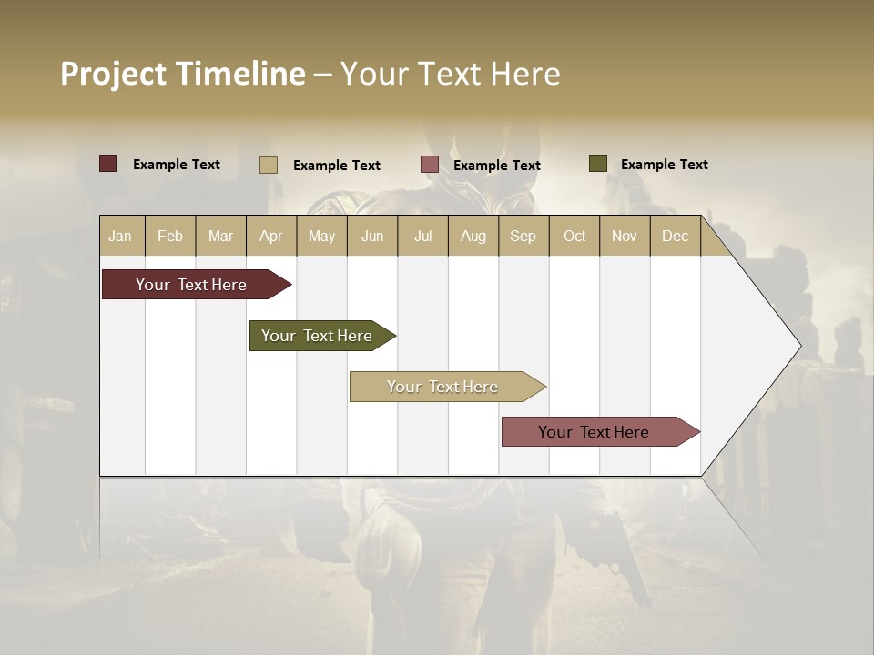 Binoculars Crazy Earthquake PowerPoint Template