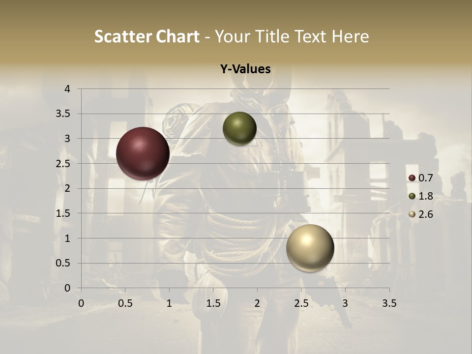 Binoculars Crazy Earthquake PowerPoint Template
