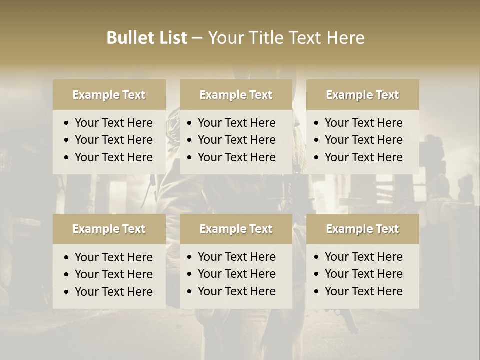 Binoculars Crazy Earthquake PowerPoint Template
