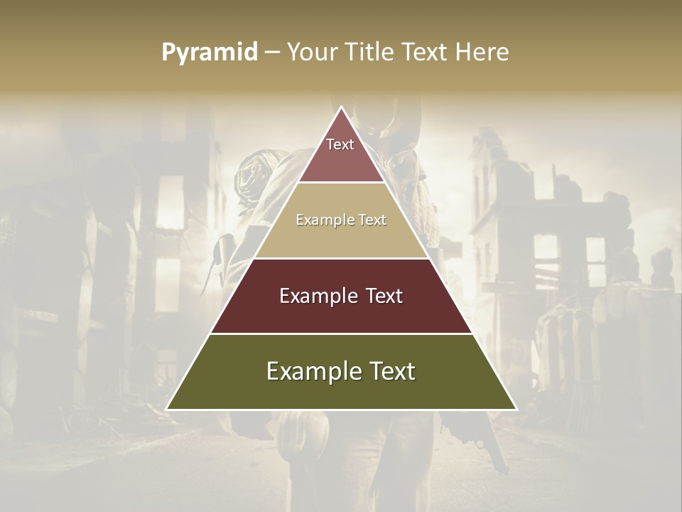 Binoculars Crazy Earthquake PowerPoint Template