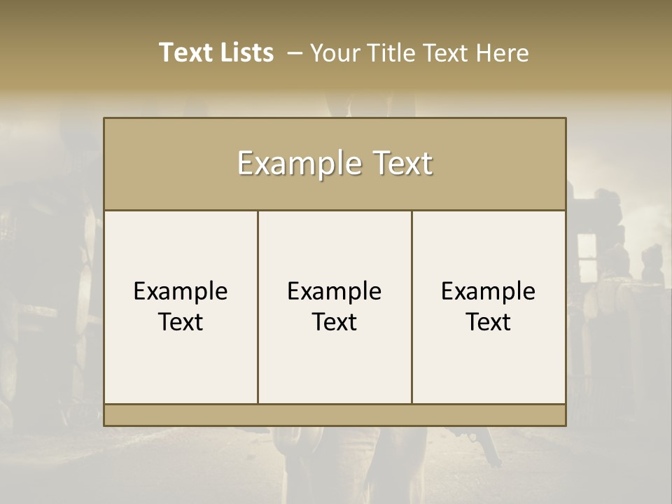 Binoculars Crazy Earthquake PowerPoint Template