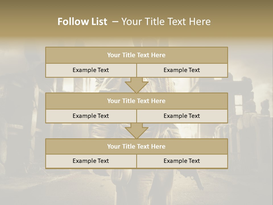 Binoculars Crazy Earthquake PowerPoint Template