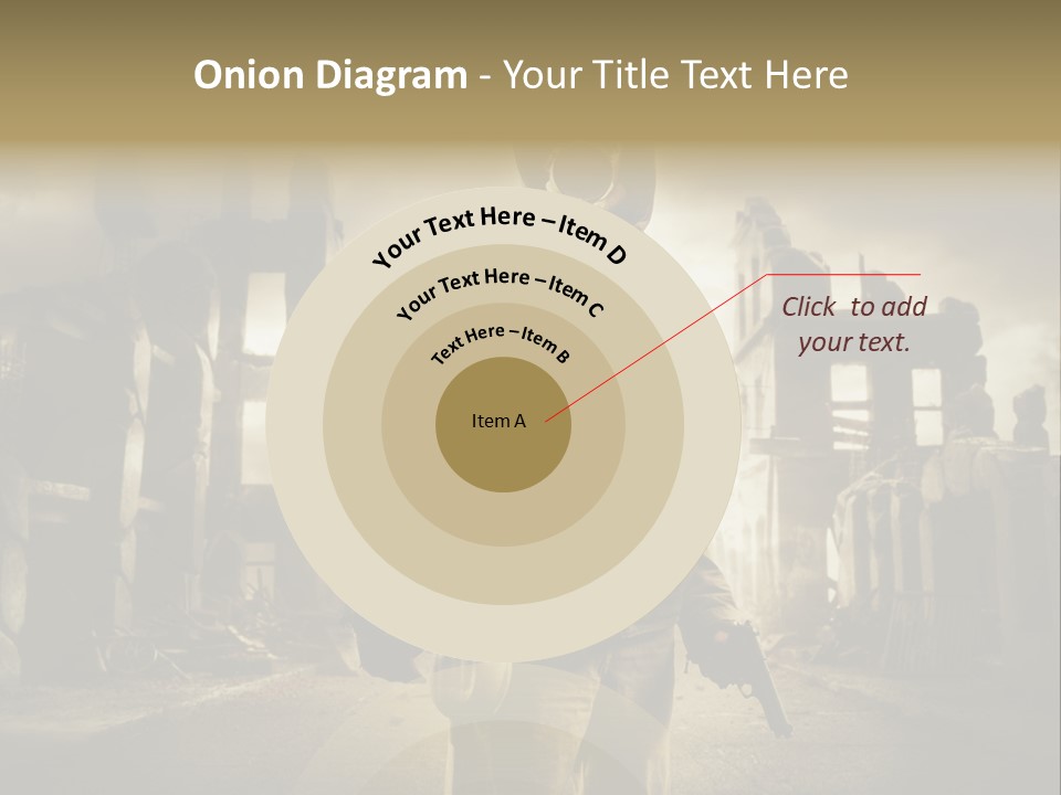 Binoculars Crazy Earthquake PowerPoint Template