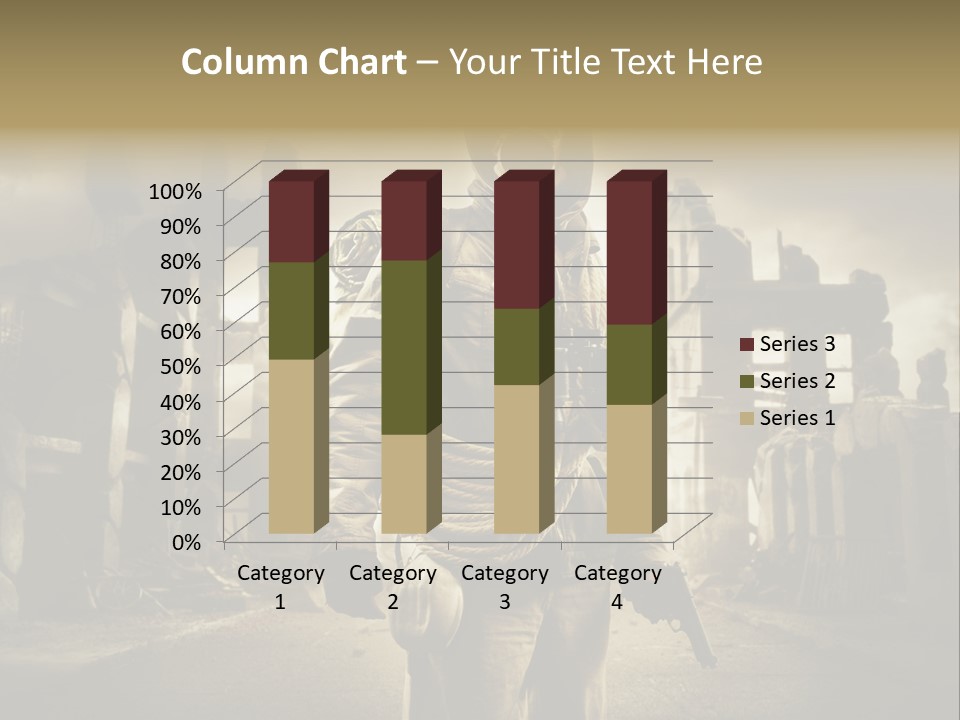 Binoculars Crazy Earthquake PowerPoint Template