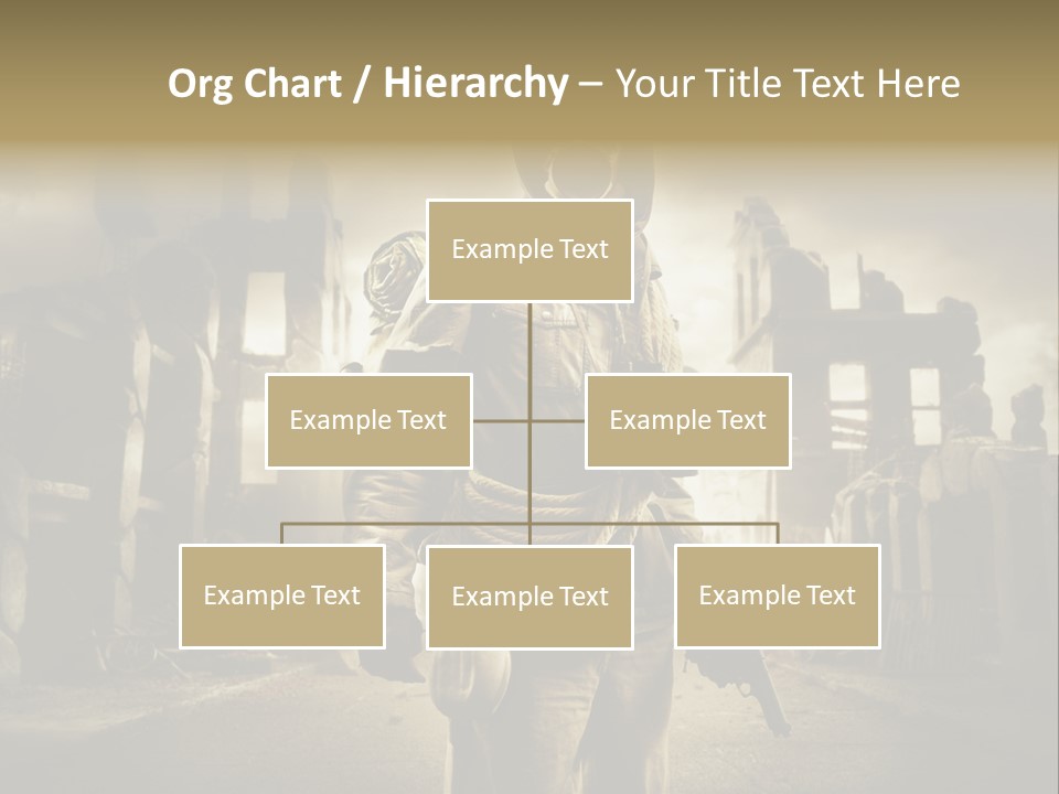 Binoculars Crazy Earthquake PowerPoint Template