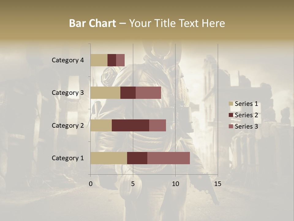 Binoculars Crazy Earthquake PowerPoint Template
