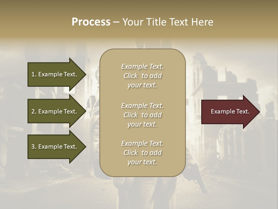 Binoculars Crazy Earthquake PowerPoint Template