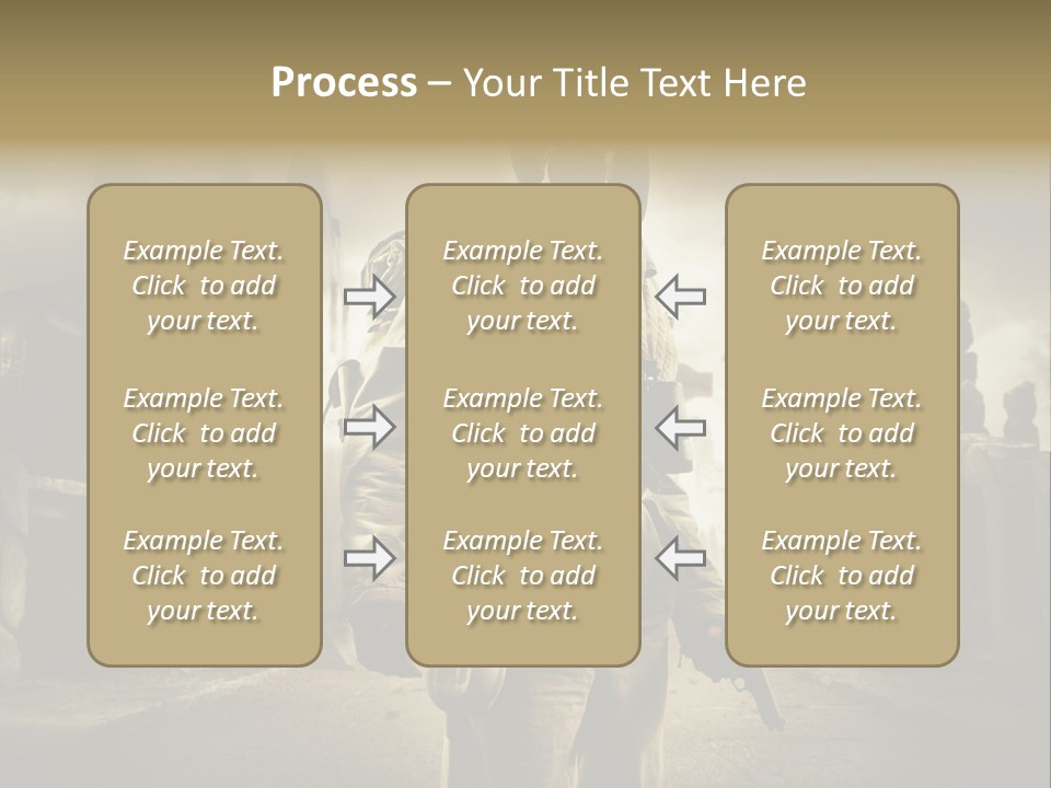 Binoculars Crazy Earthquake PowerPoint Template