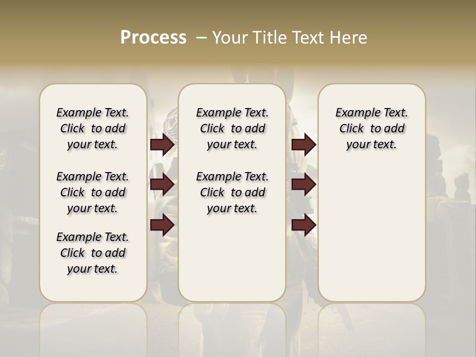 Binoculars Crazy Earthquake PowerPoint Template