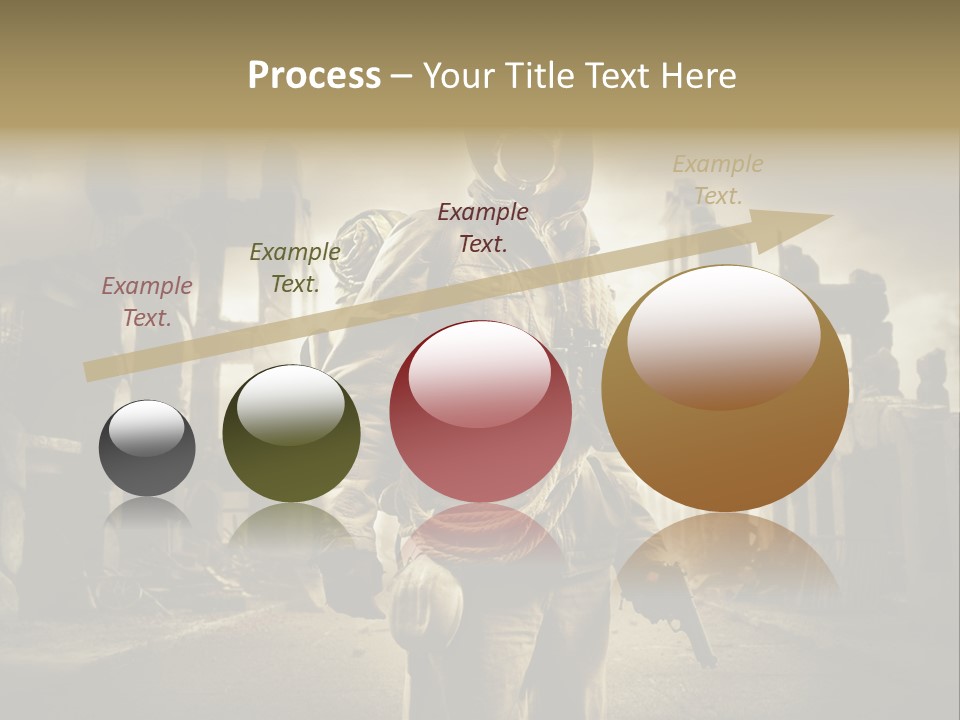 Binoculars Crazy Earthquake PowerPoint Template