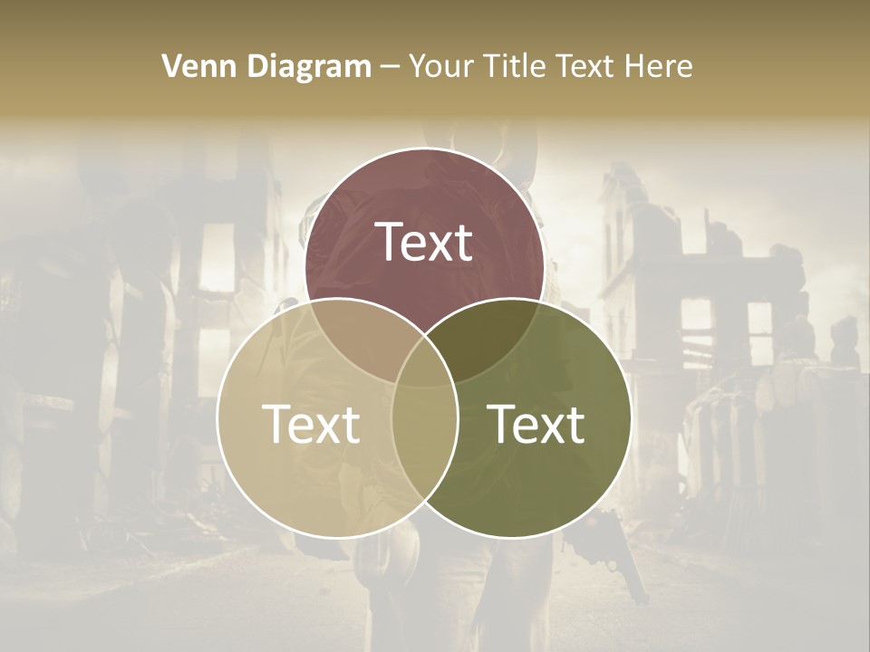 Binoculars Crazy Earthquake PowerPoint Template