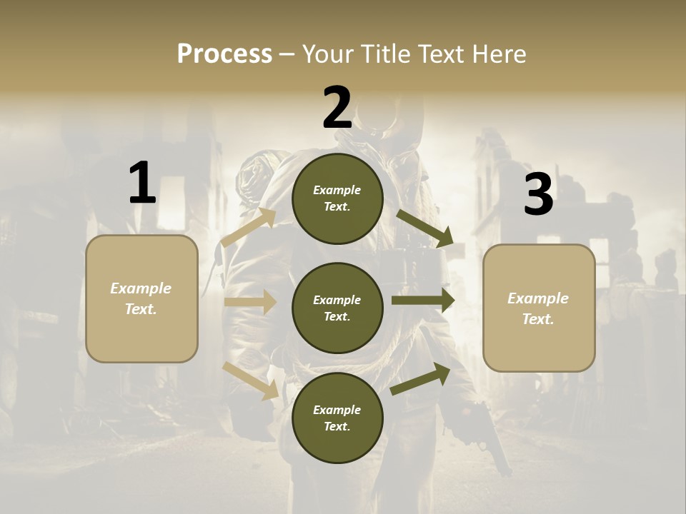 Binoculars Crazy Earthquake PowerPoint Template