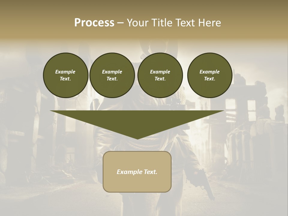 Binoculars Crazy Earthquake PowerPoint Template