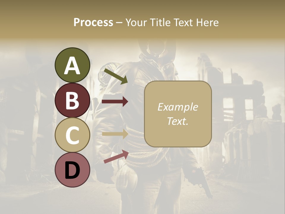 Binoculars Crazy Earthquake PowerPoint Template