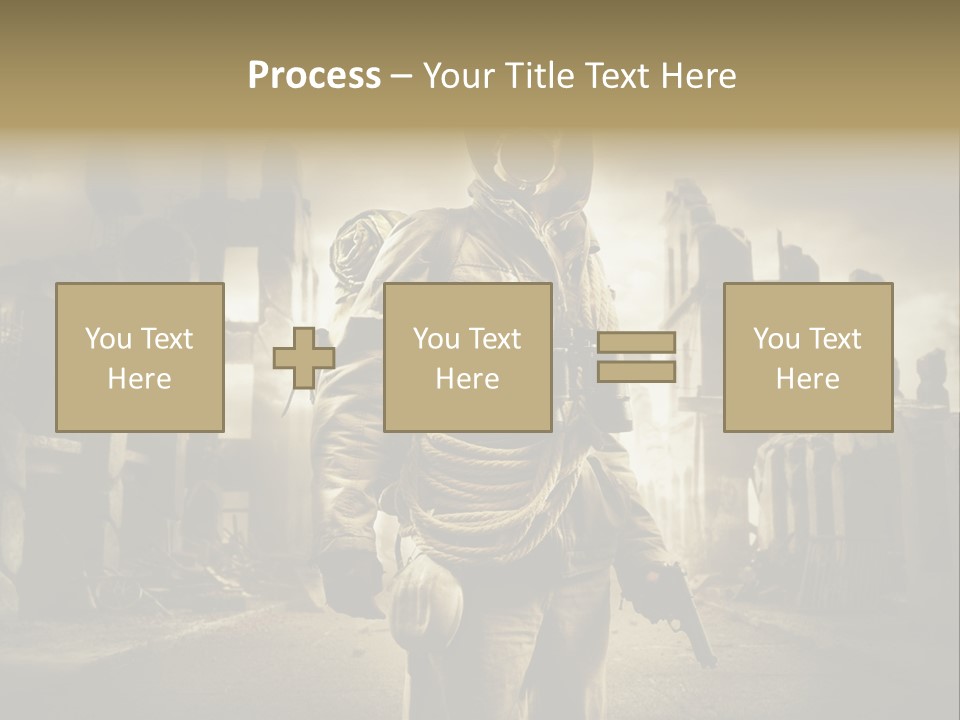 Binoculars Crazy Earthquake PowerPoint Template