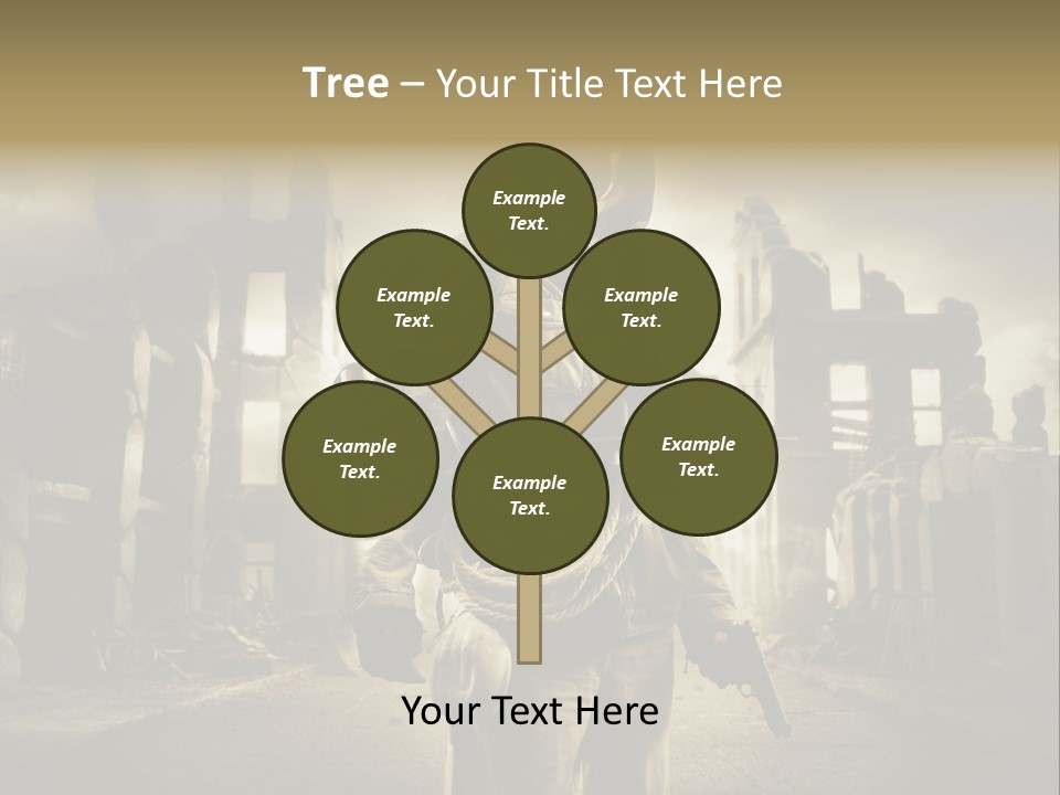 Binoculars Crazy Earthquake PowerPoint Template