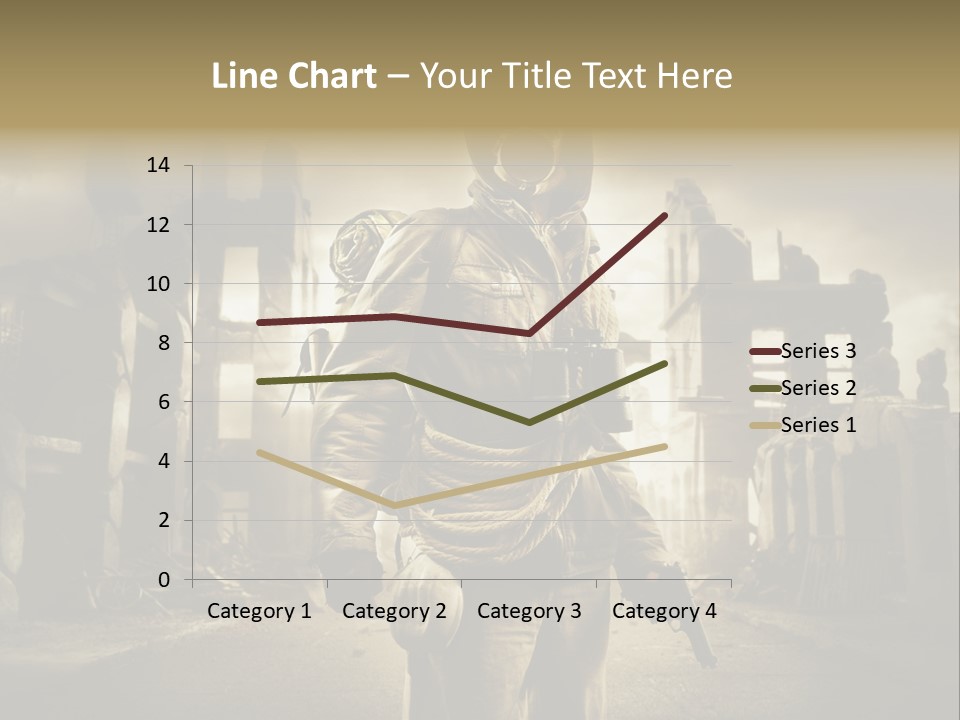Binoculars Crazy Earthquake PowerPoint Template