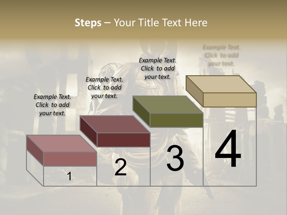 Binoculars Crazy Earthquake PowerPoint Template