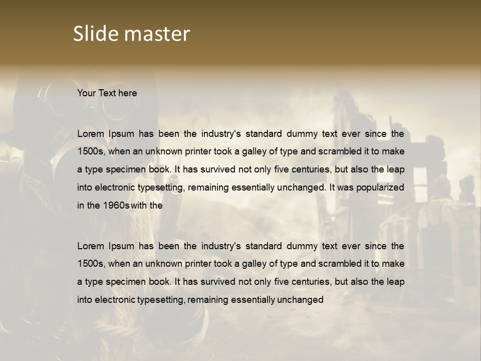 Pollution Urban Dangerous PowerPoint Template