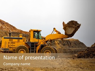 Layer Mountain Extraction PowerPoint Template