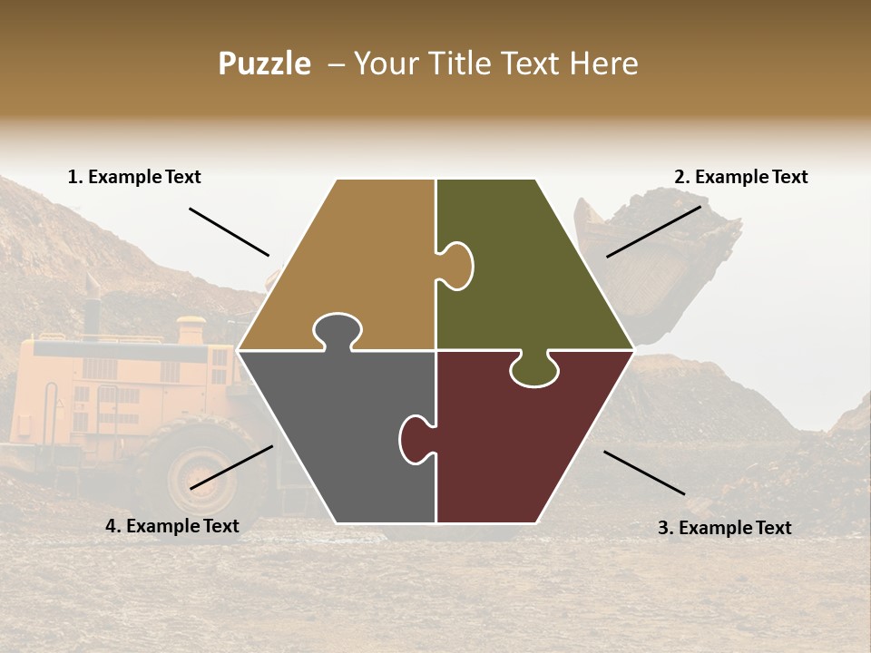 Layer Mountain Extraction PowerPoint Template