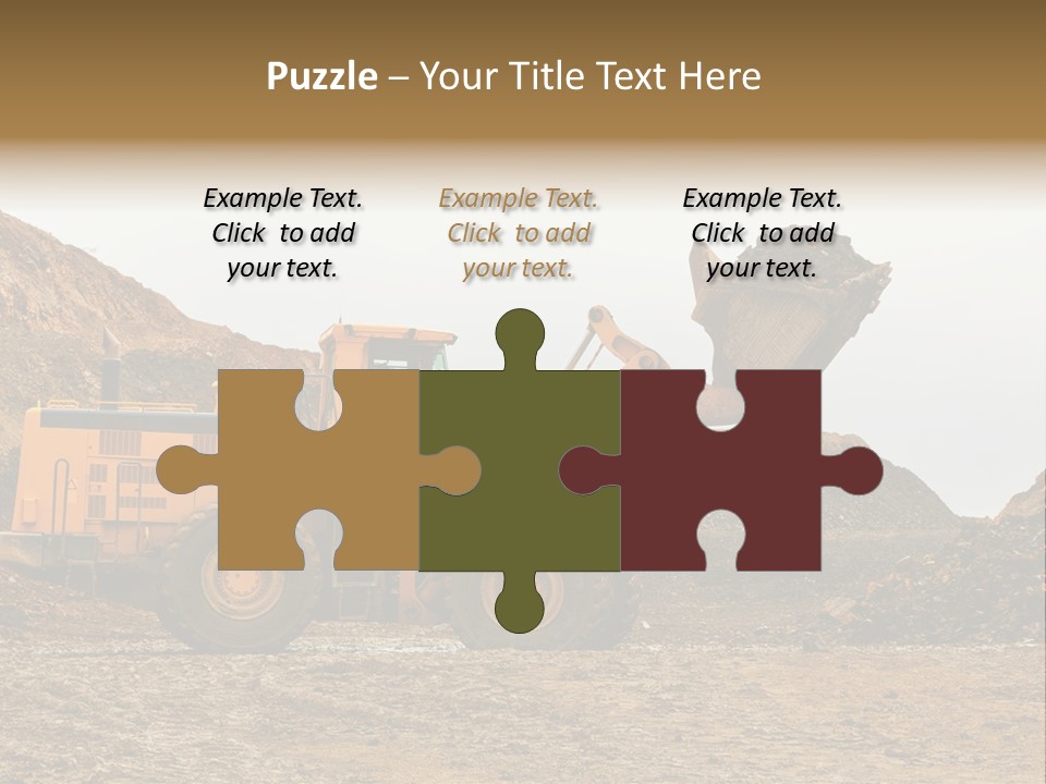 Layer Mountain Extraction PowerPoint Template