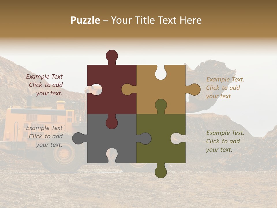 Layer Mountain Extraction PowerPoint Template