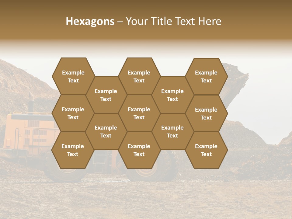 Layer Mountain Extraction PowerPoint Template