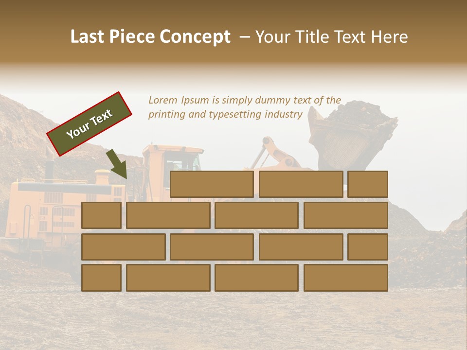 Layer Mountain Extraction PowerPoint Template
