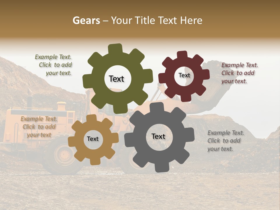 Layer Mountain Extraction PowerPoint Template