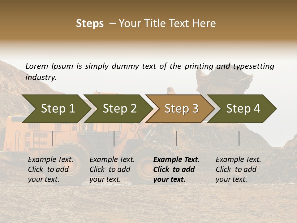 Layer Mountain Extraction PowerPoint Template