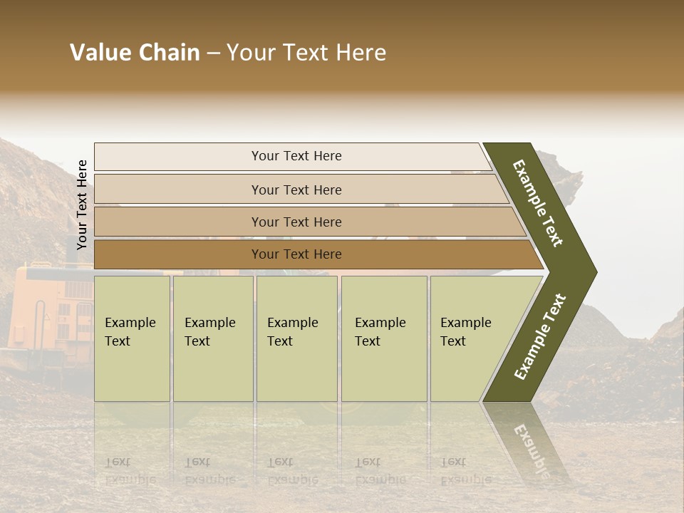 Layer Mountain Extraction PowerPoint Template
