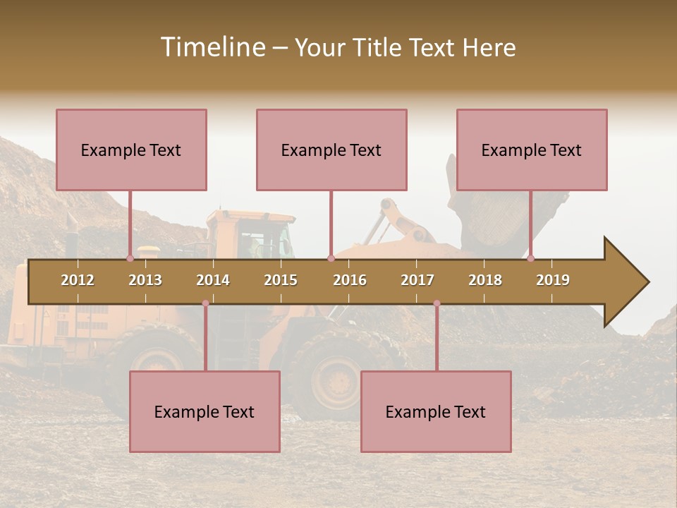 Layer Mountain Extraction PowerPoint Template