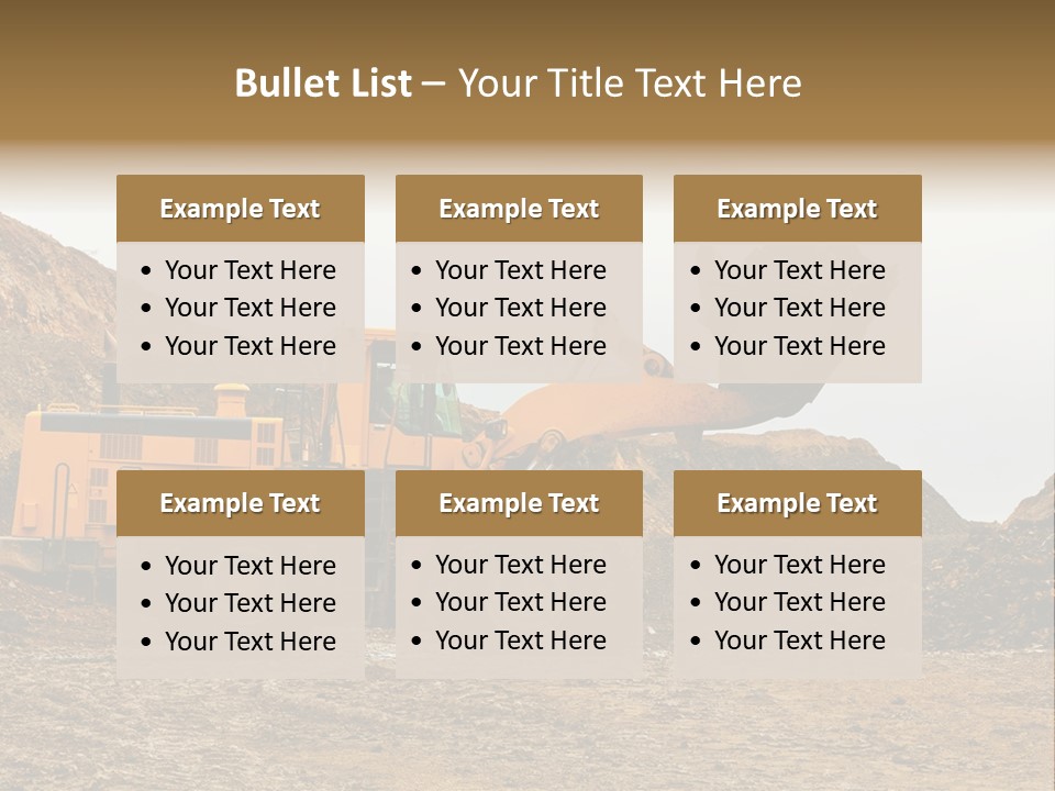 Layer Mountain Extraction PowerPoint Template
