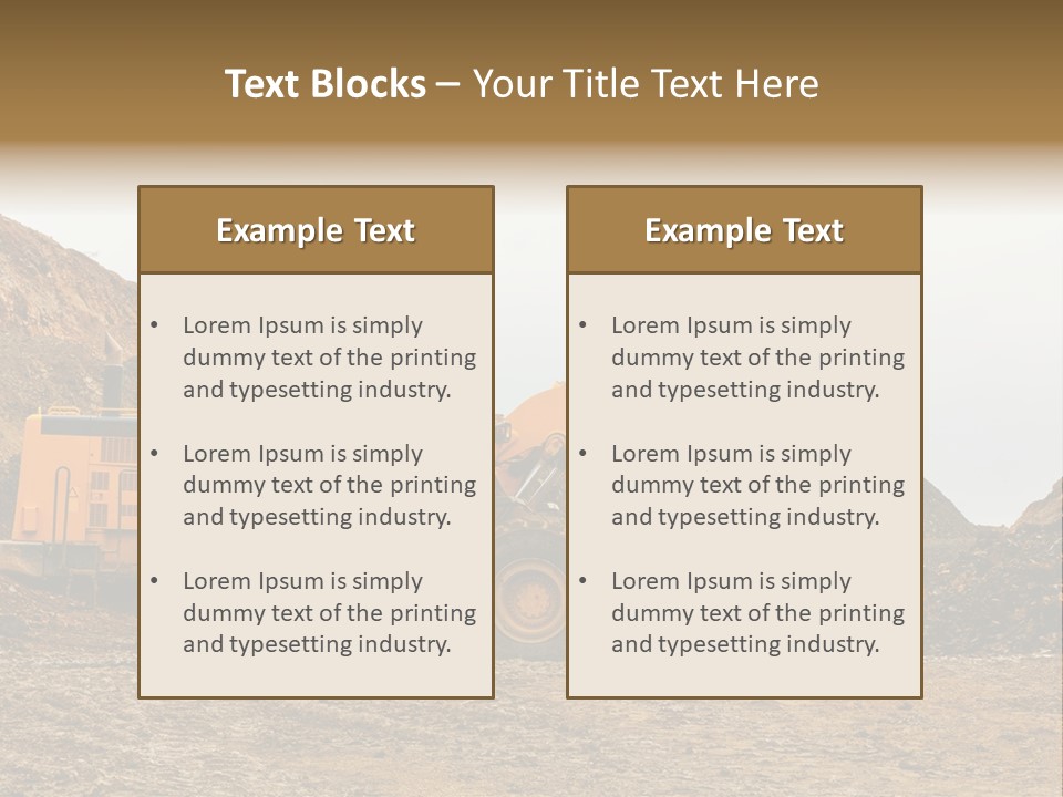 Layer Mountain Extraction PowerPoint Template
