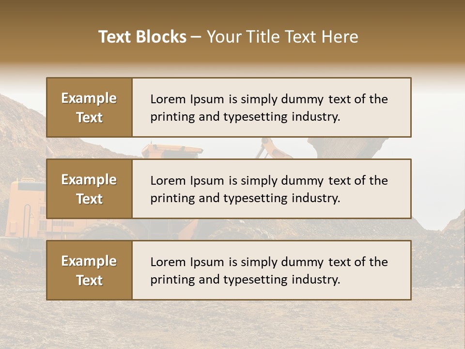 Layer Mountain Extraction PowerPoint Template
