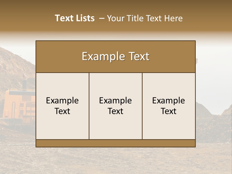 Layer Mountain Extraction PowerPoint Template