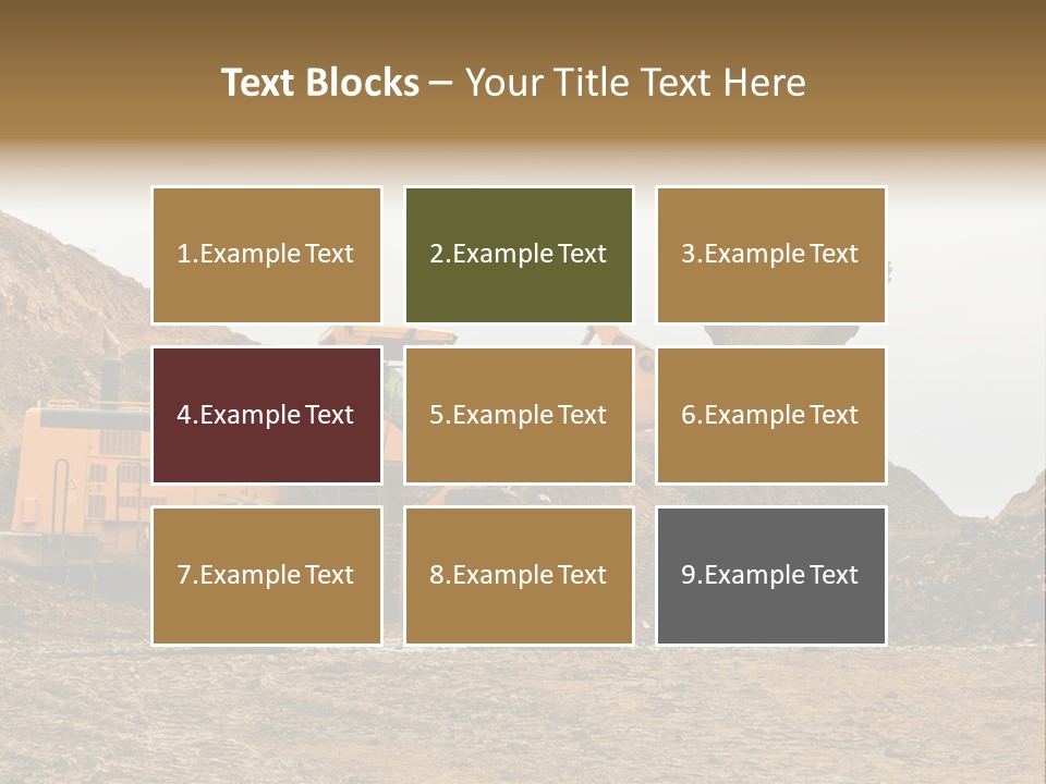 Layer Mountain Extraction PowerPoint Template